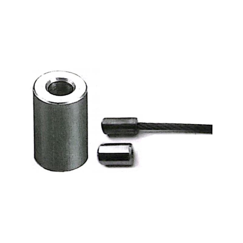 Stalowe przyciski zatrzymujące do liny stalowej (stal niskowęglowa, 1/8”–1-1/4”)